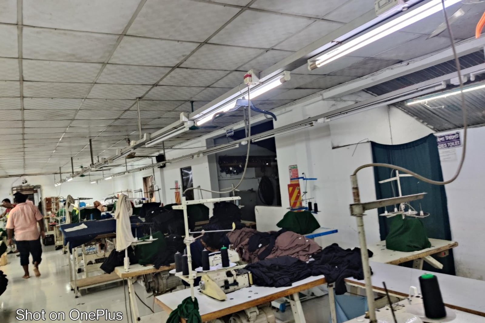 H & MR Supply Chain garments factory — fabric inventory and warehouse staging