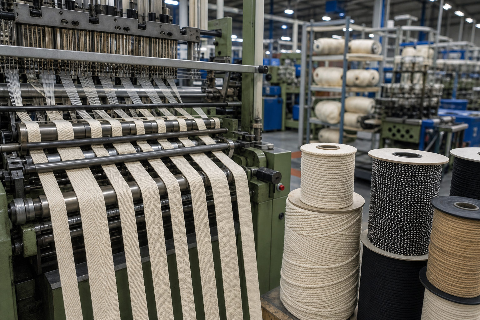 H & MR Supply Chain production unit — Twill Tape / Draw Cord Unit