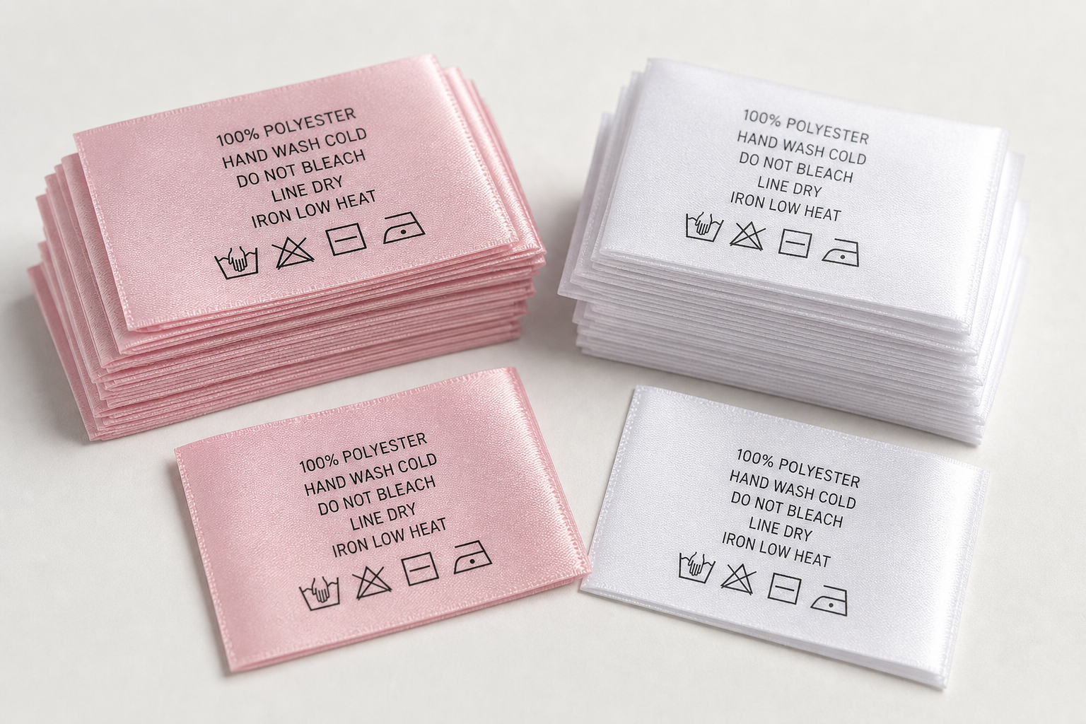 H & MR own manufactured product — Printed Tafeta/Satin Label